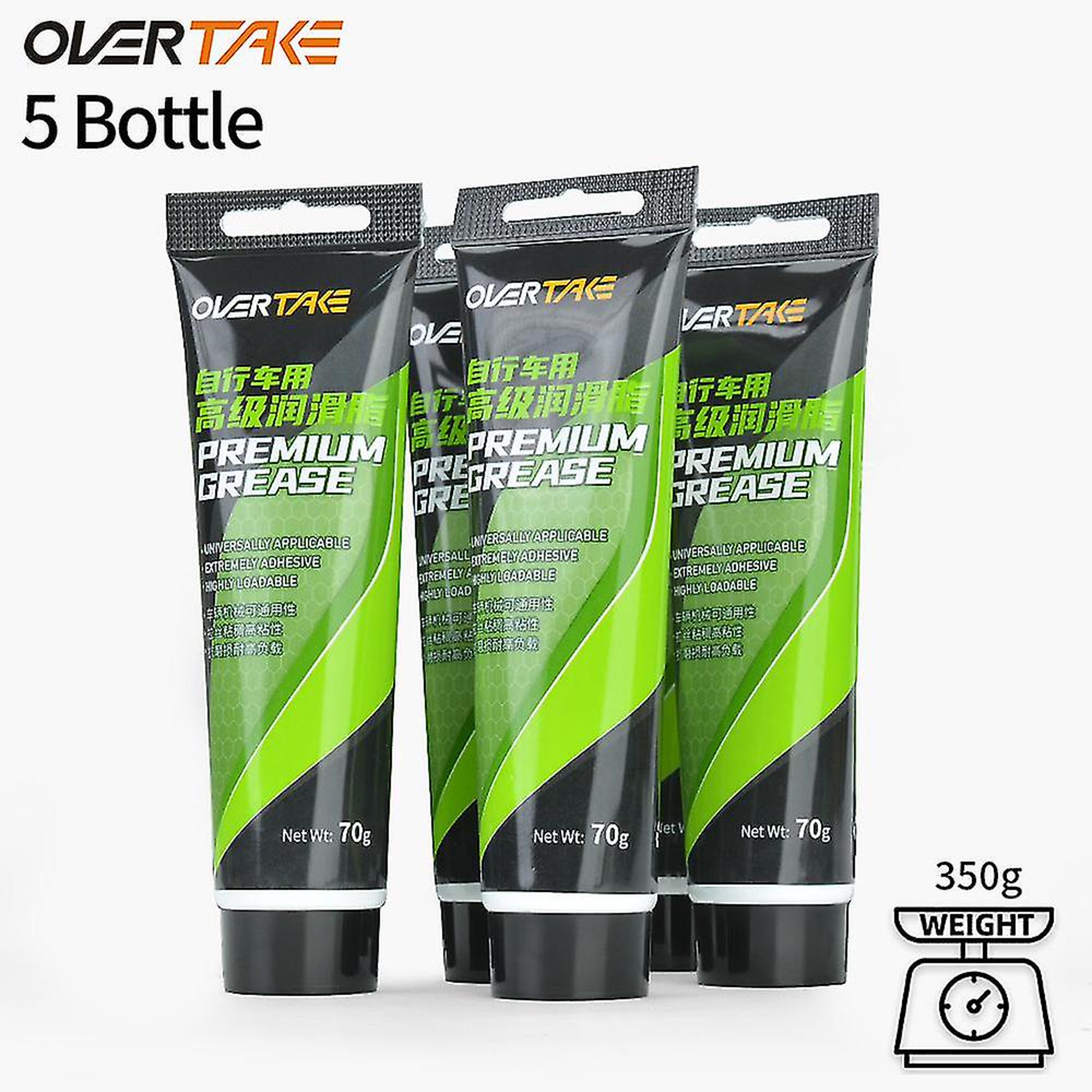 1 unidad de grasa para bicicleta de 2.47 oz, con cojinete de manzana verde,  lubricantes BB lubricantes lubricantes de aceite, elementos lipídicos