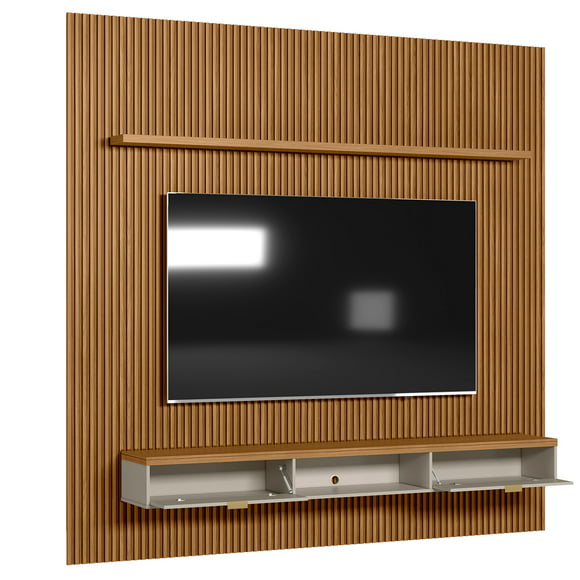panel modular para tv bossa aruba 260cm naturaloff white