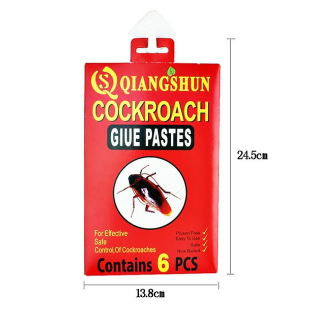 Paquete de 24 asesinos de cucarachas para interiores, asesino de cucarachas  en interiores y hogares, trampas para cucarachas para interiores, trampa