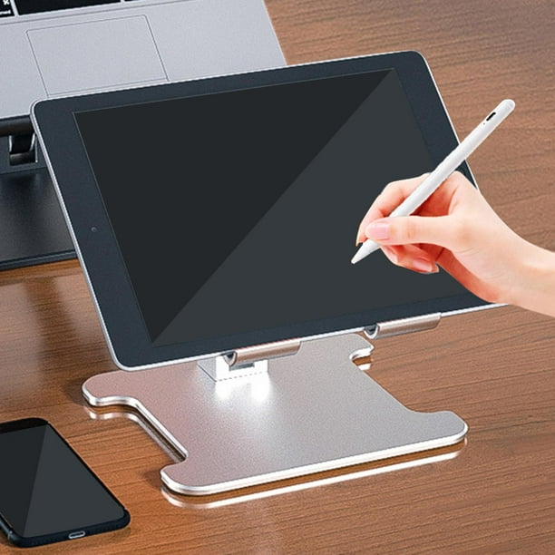 Soporte para Monitor de escritorio, soporte multifuncional para tableta y  teléfono, soporte para ordenador Blanco perfke Soporte para monitor de  escritorio