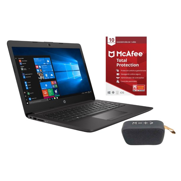 Laptop Hp 240 G7 Intel Celeron N4020 Ram 4gb Dd 500gb Más Antivirus Y Mini Bocina Walmart En Línea 5068