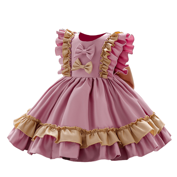 Vestidos de niña 2023 vestido para niñas 1 año inglés elegante verano bebé  princesa vestido sin mangas Inglaterra ropa niños