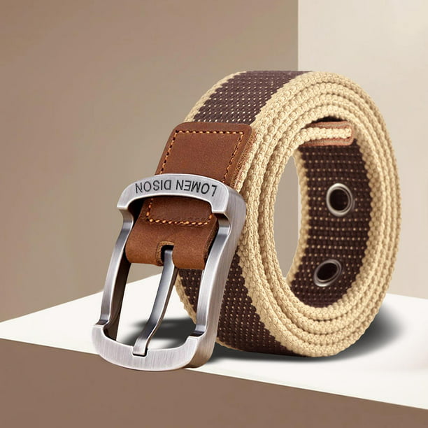 Cinturón de hombre con trinquete deslizante, cinturón de trabajo informal,  cinturón de cuero PU, cinturón informal de negocios para accesorios de ropa  Marrón Fernando Cinturones para hombres
