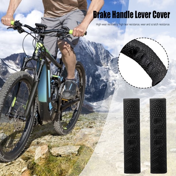 Cubierta de silicona para mango de freno de bicicleta, cubierta protectora  antideslizante para manillar de bicicleta de montaña, accesorios