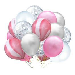 Globos, globos de helio de látex de cumpleaños de confeti azul y blanco  para cumpleaños/boda/decorac Vhermosa JPXSD-210