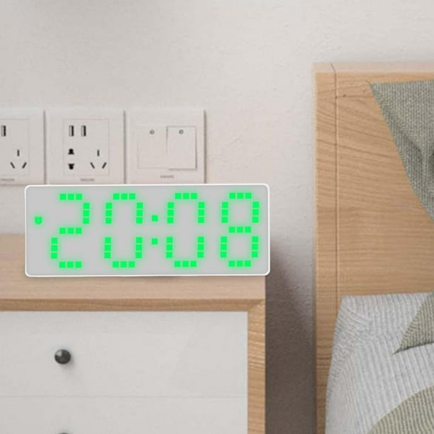 Despertador para Lámpara con control de sonido y luz LED, Dormitorio para  Blanco Gloria reloj despertador para niños