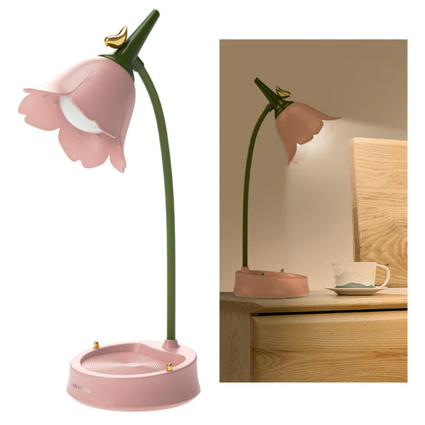 Luz de lectura de cabecera de color rosa para niña decoración dormitorio -  China Lámpara de escritorio, mesa de luz