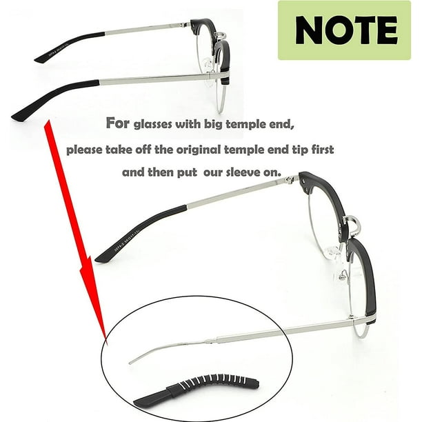 30 Piezas de Gafas de Silicona Universales Gafas Puntas Extremos de Las  Patillas Calcetín para oreja Yuyangstore Calcetines de silicona nuevos  calientes