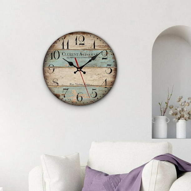 Relojes de pared grandes para decoración para sala de estar, relojes de  pared silenciosos que no hacen tictac para dormitorio, oficina, cocina,  hogar, Macarena Reloj de pared decorativo