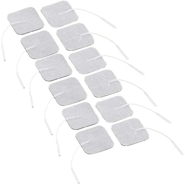 Electrodos Tens de Medicals: juego de 3 almohadillas de electrodos para  dispositivos de corriente de estimulación, 5 x 5 cm, cada juego de 4  (almohadillas Tens) Ofspeizc LL-1543