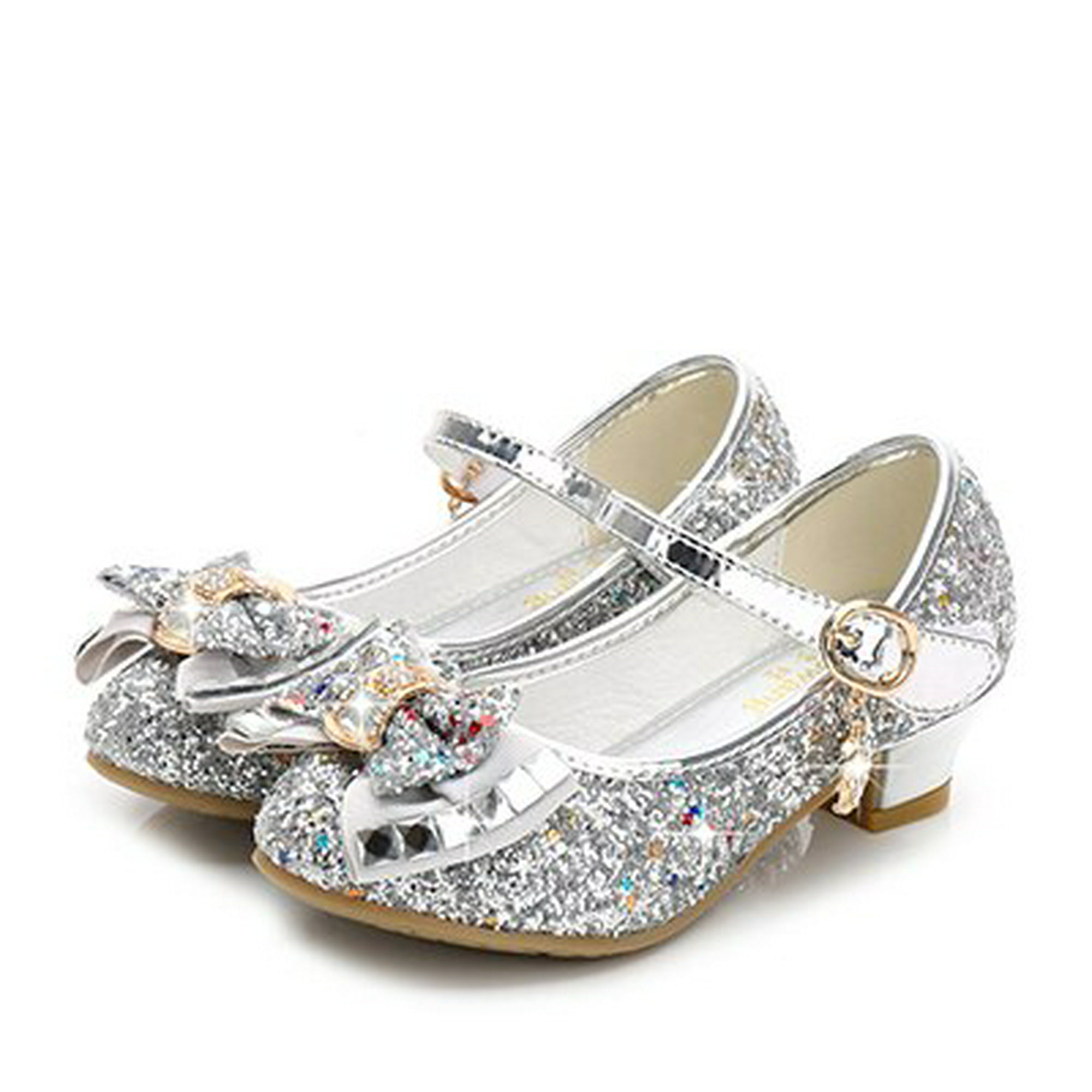 Zapatos de cuero para niños de princesas de Disney para niñas, zapatos de  tacón alto informales con zhangmengya CONDUJO