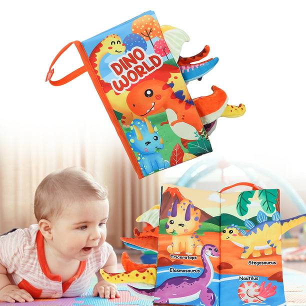 Libro de tela 3D para bebé, libro de imágenes para bebés, libro de