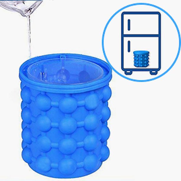 Cubitera de silicona para hacer cubitos de hielo de tamaño grande