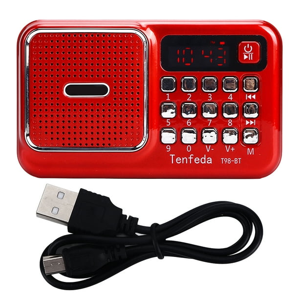 Radio portátil AM FM con batería, Radio operada compacta con reproductor  MP3 para oficina en casa