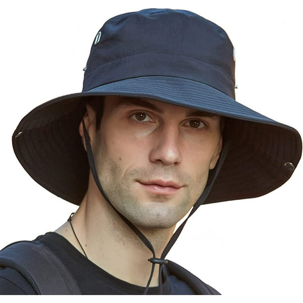 Sombrero De Sol Para Hombre Con Proteccion Uv De Ala Ancha