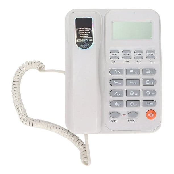 Telefonos Fijos Alambrico Para Casa Oficina Hotel Blanco