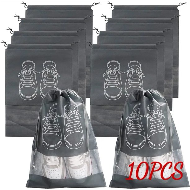 Bolsas organizadoras para almacenamiento de zapatos, bolsa de armario  portátil de viaje no tejida, bolsa colgante transparente para ropa de  bolsillo impermeable, 10/5 Uds.