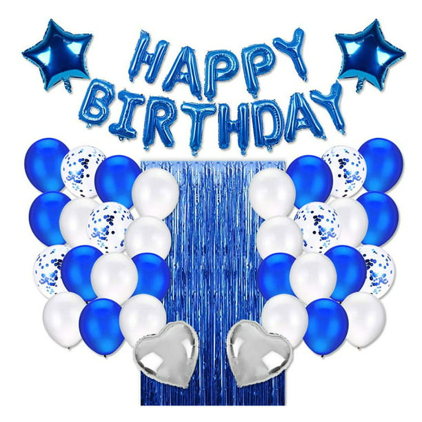 Decoración de cumpleaños número 5, globo de látex de confeti, globos de  papel de aluminio de corazón de estrella y corazón, globos de helio, globos  de