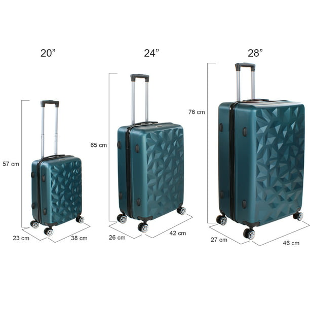 Juego de maletas de equipaje de 3 piezas, equipaje de mano
