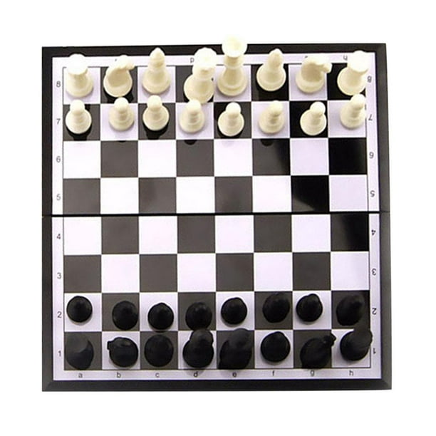 Peradix Ajedrez Madera Tallada a Mano, Tablero de Ajedrez con Doble Dama y  Tablero Plegable, Fácil de Llevar y Almacenar para Niños y Adulto Juego de  Ajedrez Chess Board Infantil (29x29) 