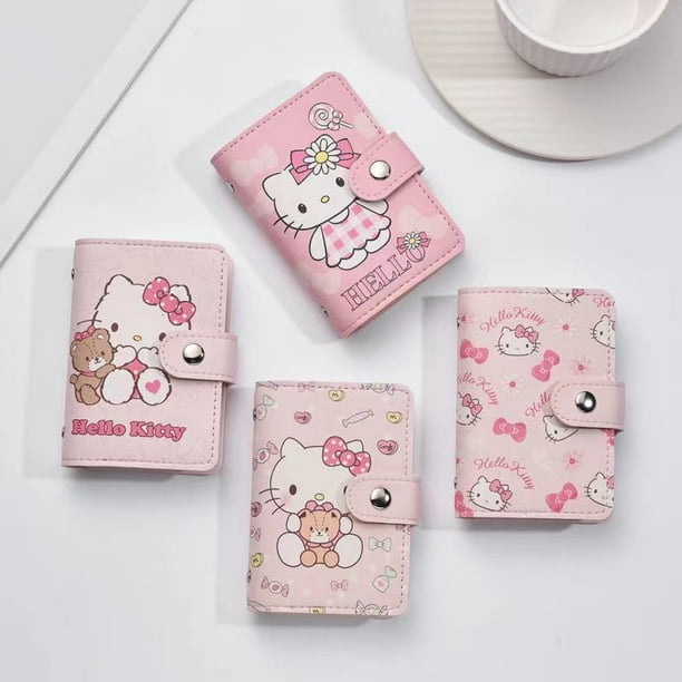 Hello Kitty - Cartera para teléfono – Paquete de 2 piezas de lujo con Hello  Kitty Stick en cartera para teléfono celular con tarjetero, soporte y