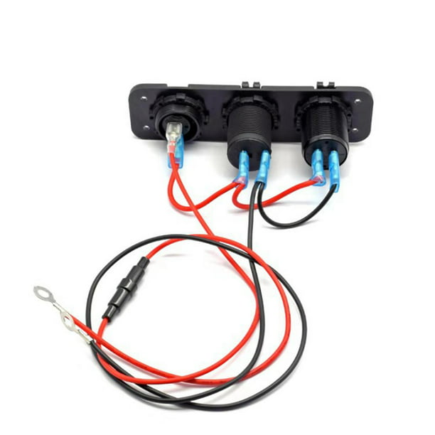 Comprar Cargador de coche multifunción 3 enchufe de encendedor de coche 3  puertos USB adaptador de coche tipo C QC 3,0 adaptador de enchufe de  alimentación divisor de carga rápida
