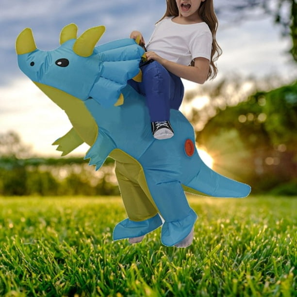 Disfraz de dinosaurio de Halloween Disfraz de dinosaurio azul y