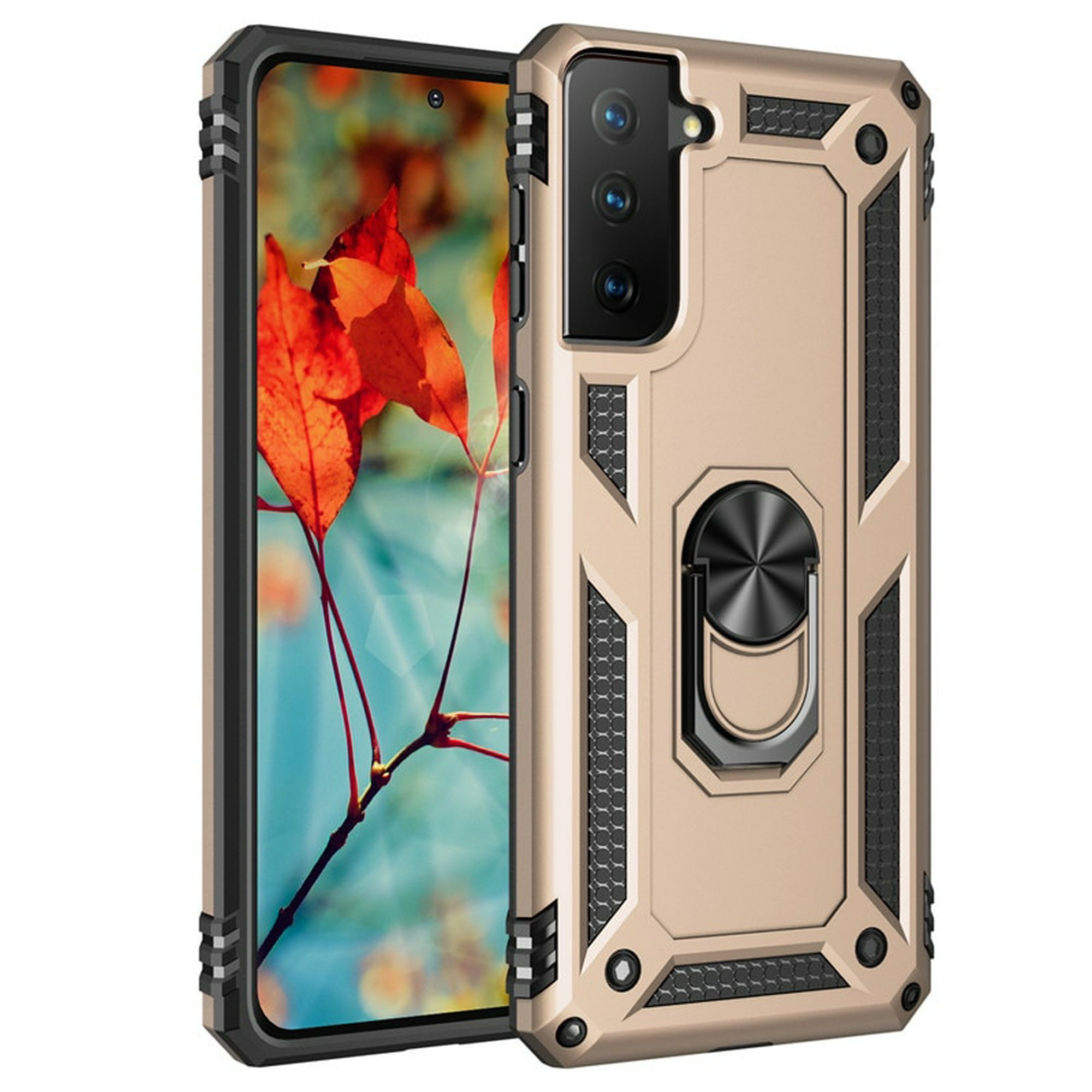 Funda de teléfono con soporte magnético de aluminio metálico para Samsung  Galaxy S10/Plus/S10e