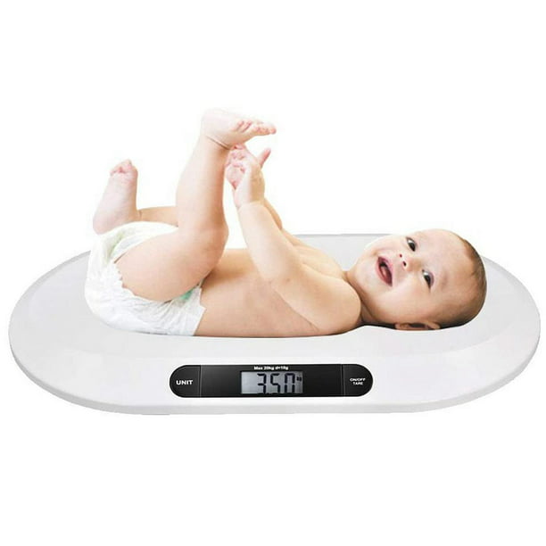  HERCHR Báscula de bebé, digital en libras y onzas para bebé,  peso de mascotas (sin baterías empacadas) : Bebés