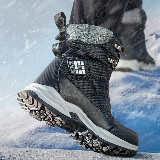 Botas de tobillo con plataforma para hombre Zapatos cómodos con forro polar  Botas de senderismo de c DQrwqpou Tenis De Mujer Tenis De Hombre