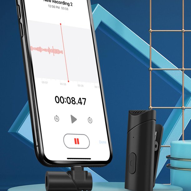 Micrófono Solapero Inalámbrico Compatible iPHONE Celular Smartphone OEM