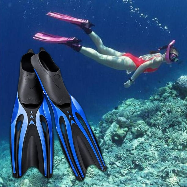  Profession - Aletas de buceo para adultos sumergibles para pies  de buceo con aletas flexibles y cómodas, para deportes acuáticos 424  (color: azul, tamaño: X-pequeño) : Deportes y Actividades al Aire