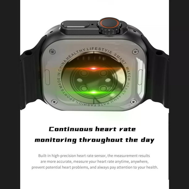 Smartwatch Fralugio Hk8 Pro Max Ultra Color Naranja