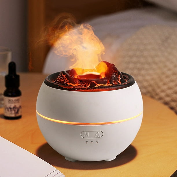 Humidificador de aire con aroma de escritorio, rociador de aromaterapia con  volcán de sincronización para el hogar y la oficina