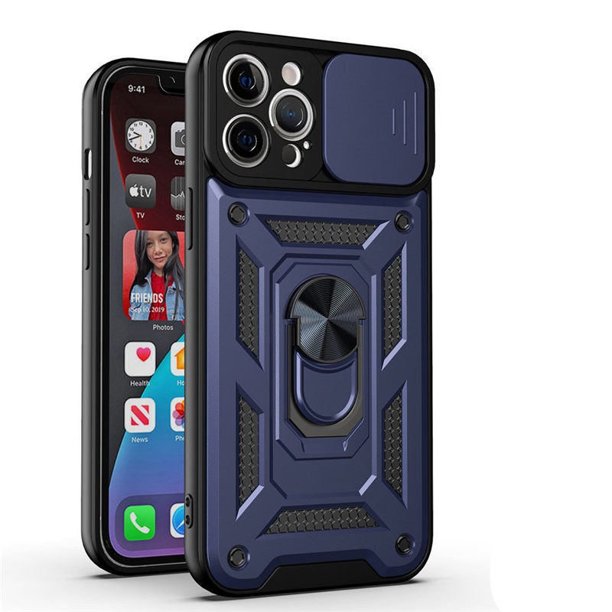 Funda Protector Camara Con Anillo Para iPhone 13 Mini + Mica