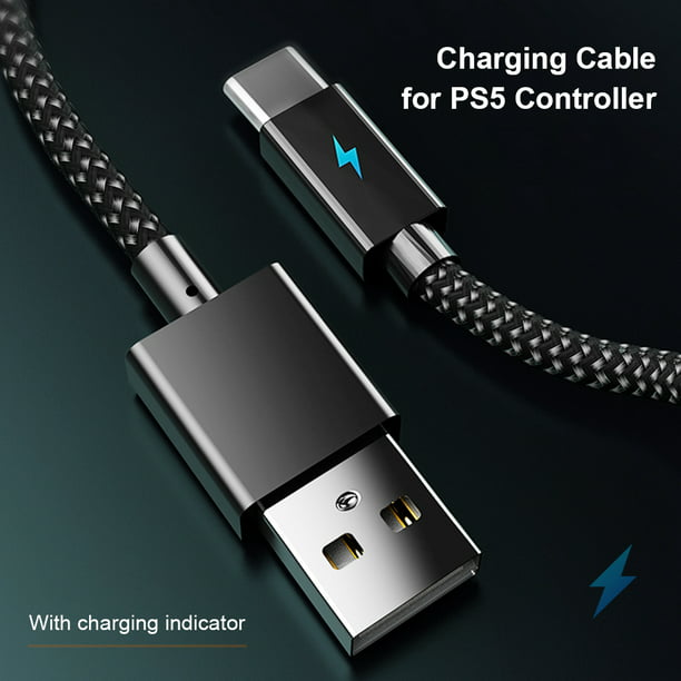 AOLION 60W Tipo-C Cable de carga del controlador para PS5 Cable de  alimentación con indicador Universal Accesorios Electrónicos