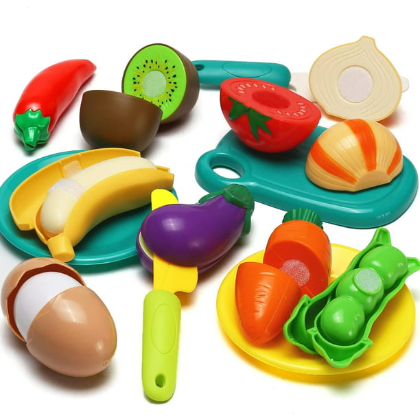 Set de cuchillos de cocina para niños de 24 piezas, que incluye cuchillos  de cocina para niños, moldes para cortar verduras : : Juguetes y  juegos