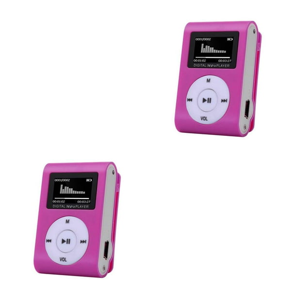 Mini reproductor de música MP3 portátil Reproductor de MP3 con clip de  metal con soporte Eccomum Reproductor de mp3