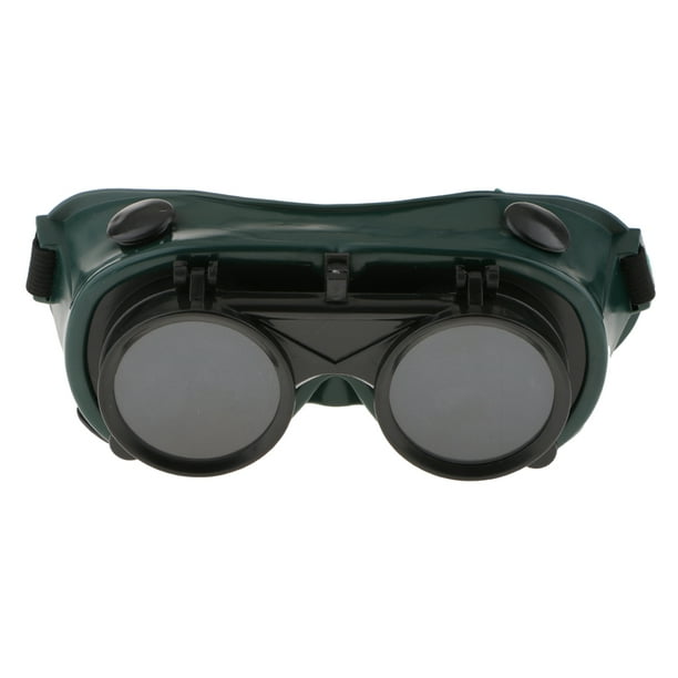 Gafas de soldadura delanteras abatibles, gafas de seguridad para soldador  de protección ocular con lente de 1.969 in, gafas protectoras utilizadas