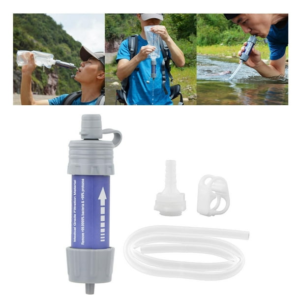 Purificadores y botellas de agua portátiles para excursiones o mochileros