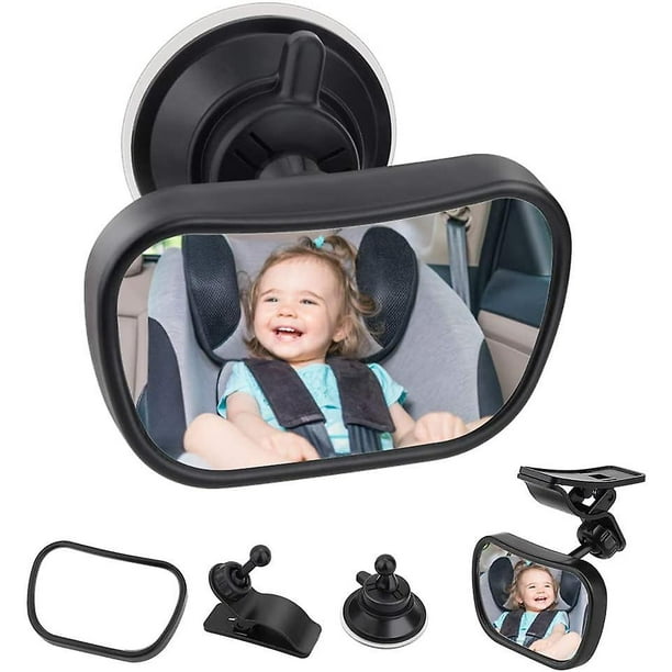 Espejo de coche Espejo retrovisor para bebé,Espejo retrovisor para bebé  para asiento trasero Espejo de seguridad para coche de bebé. Afortunado  Sencillez