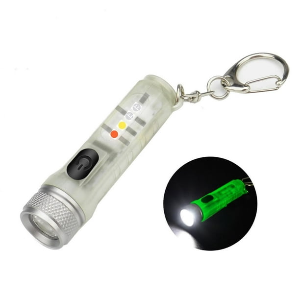 Mini linterna LED liviana, luz Luz de trabajo LED Antorcha Linternas  pequeñas recargables por USB p CUTICAT Mini Llavero Linternas