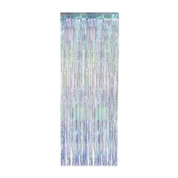 cortina con flecos iridiscentes de 1 capa paquete de 6 the beistle company 53528
