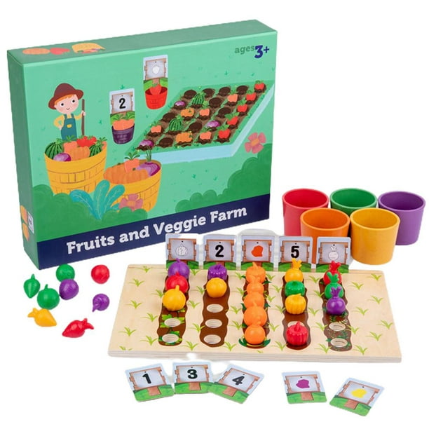 Colección de verduras y frutas de colores - Juguete educativo para niños -  Shopmami