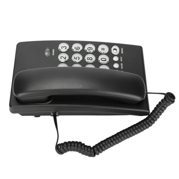 Teléfono fijo con cable, KXT‑438 Teléfono de pared con cable Teléfono con  cable para casa Teléfono para colgar en la pared Innovación moderna