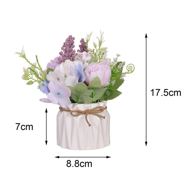 Fake hortensias, Mini Hortensia Flores artificiales en jarrón de cerámica -  China Flor artificial y la decoración del hogar precio