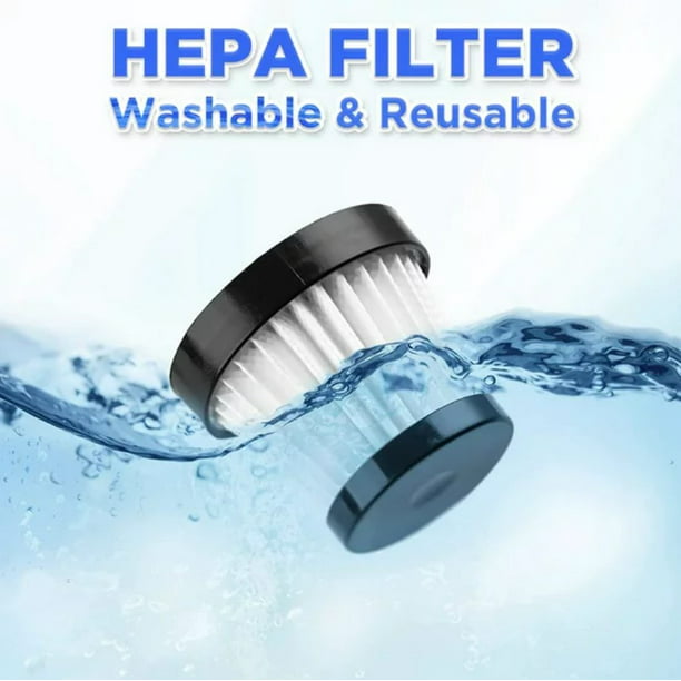 Aspiradora de mano inalámbrica portátil, ideal para la limpieza rápida del  automóvil con filtro lavable, por Meidong