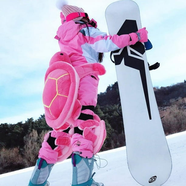 Niños adultos Equipo de esquí Tortuga Protección de snowboard Ski Snowboard  Almohadillas de cadera Lindos dibujos animados Rodilleras