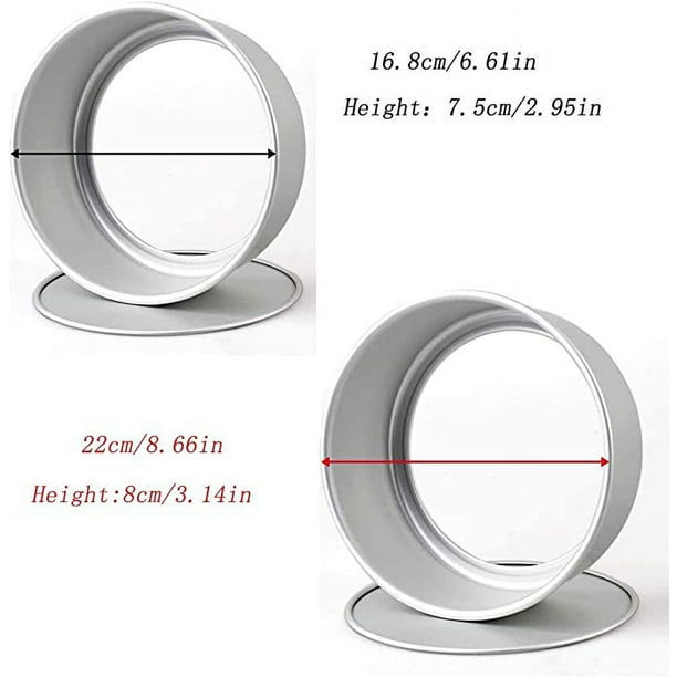 Juego De Moldes Para Pasteles Reposteria Antiadherente Redondos 4 7 9  Pulgadas