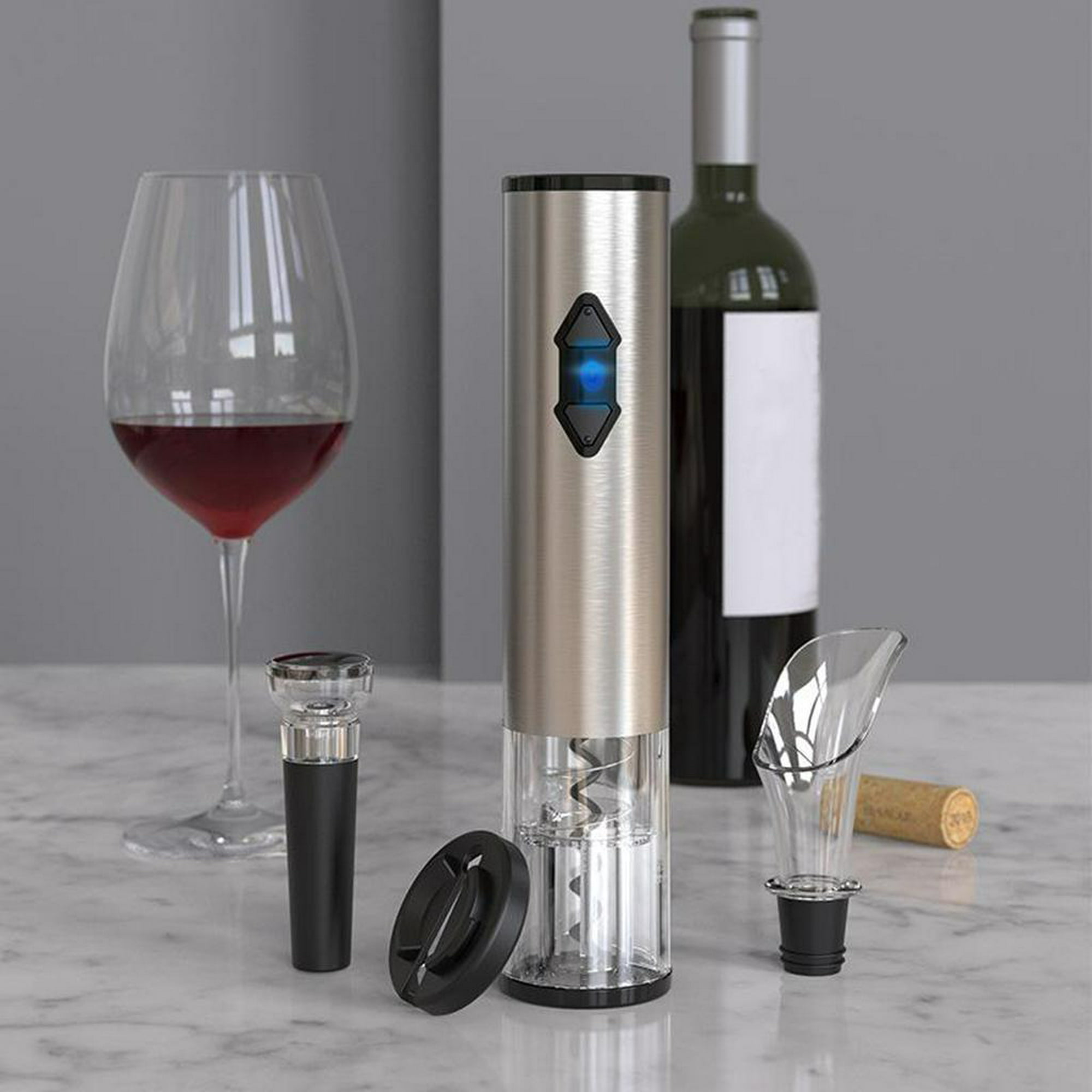 Abridor de vino Abridores de vino automáticos Sacacorchos eléctrico con de  papel de aluminio Abridor Macarena Abrebotellas de vino